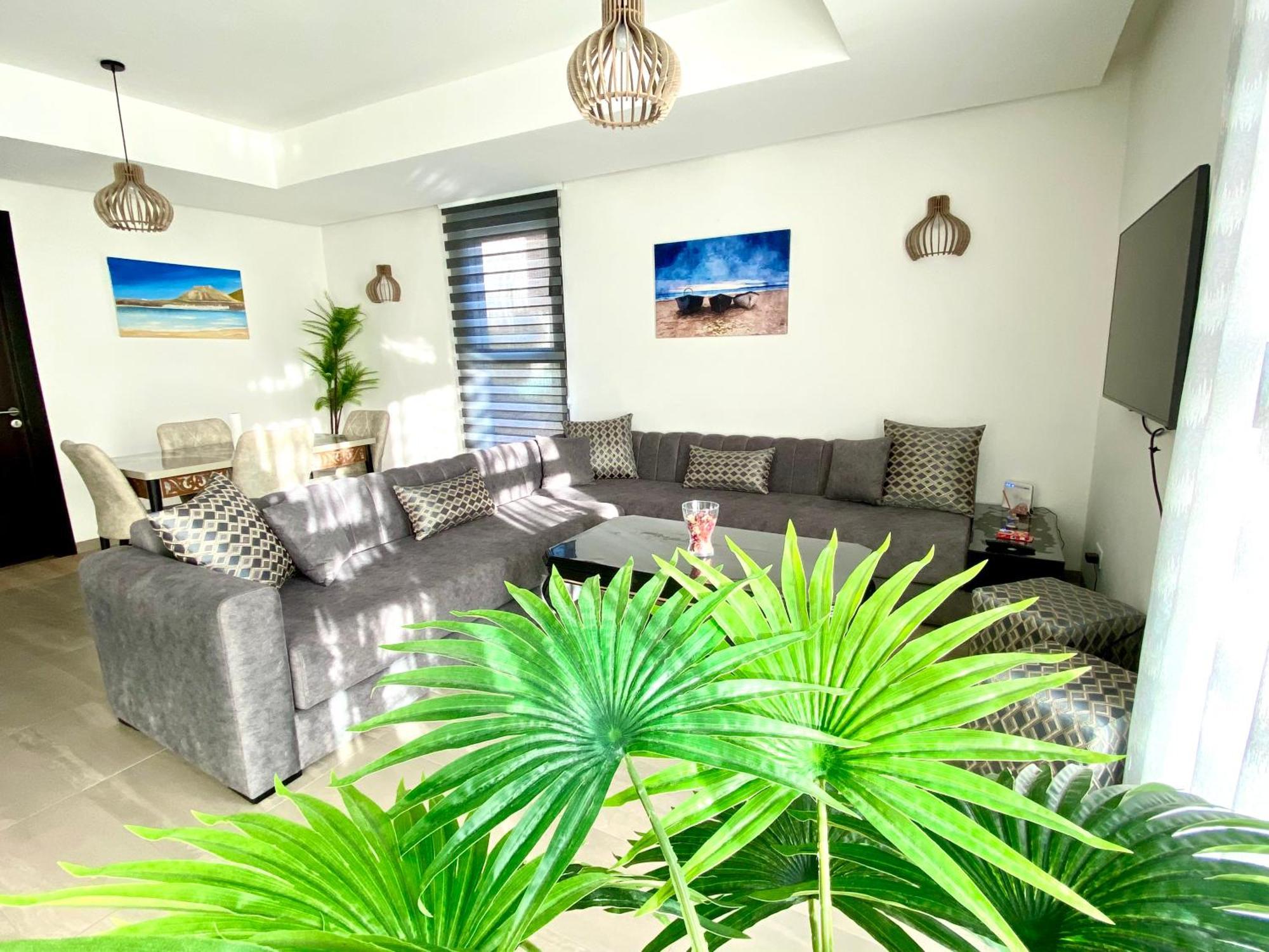Luxurious Golf & Sea View Beach Apartment With Pool Access - Tamourrit, Taghazout Bay 외부 사진