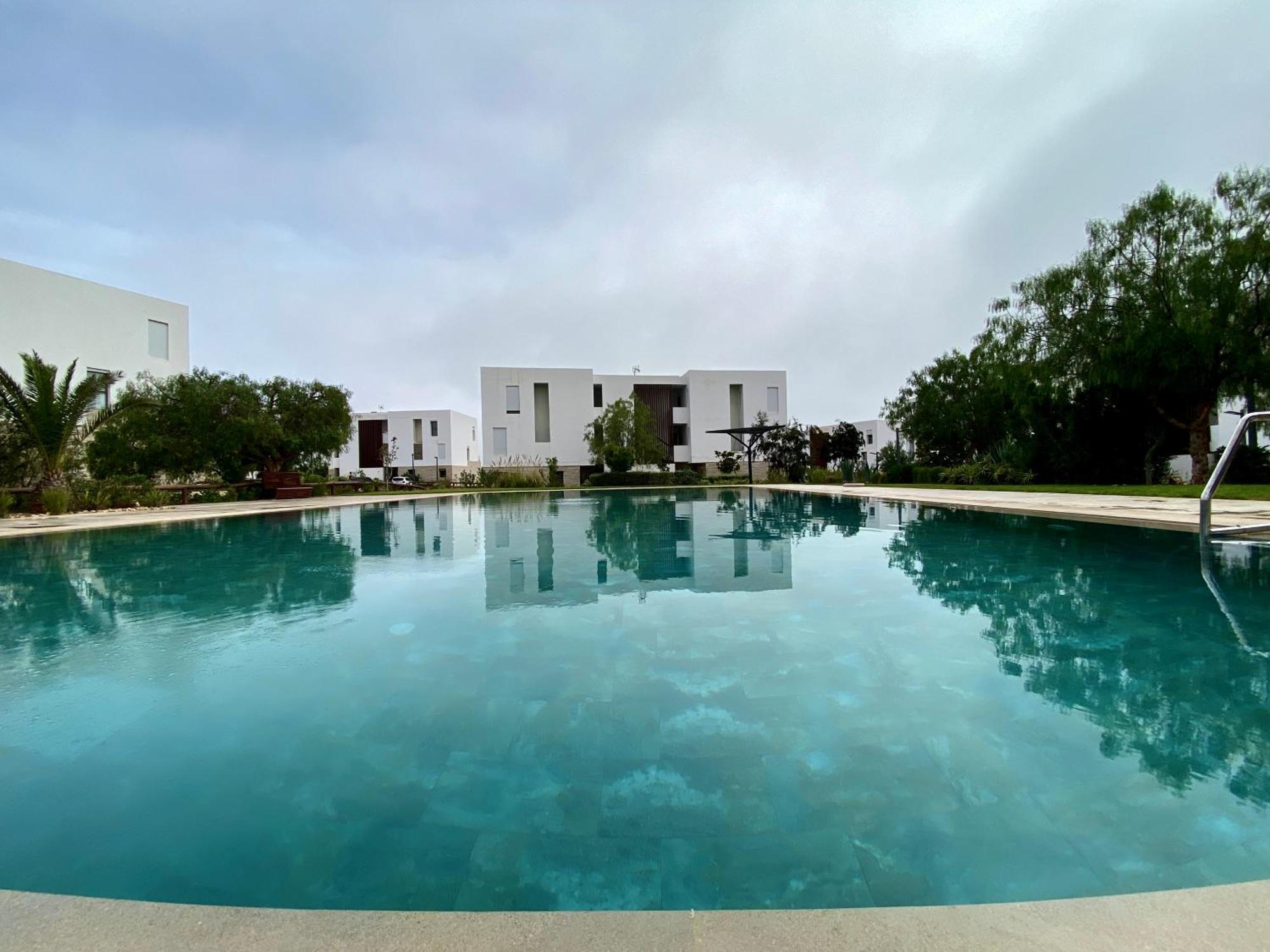 Luxurious Golf & Sea View Beach Apartment With Pool Access - Tamourrit, Taghazout Bay 외부 사진